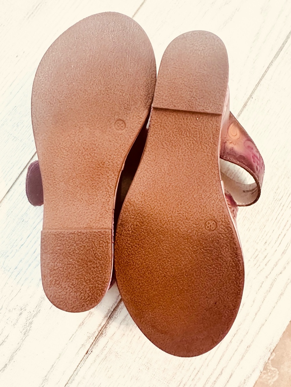 L'ATISTE Multicolor Floral Leather Wedge Sandal WORN ONCE - Picture 9 of 10